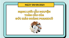 Tông Đồ Cầu Nguyện, Ngày 09/09/2021