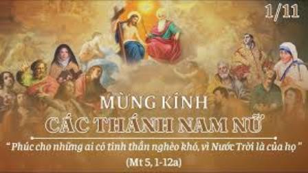 Suy Niệm Lễ Các Thánh Nam Nữ Trên Trời