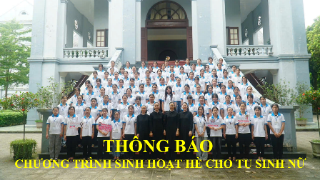 Chương Trình Sinh Hoạt Hè Cho Tu Sinh Nữ Năm 2025 Tại Hội Dòng Mến Thánh Giá Hưng Hoá