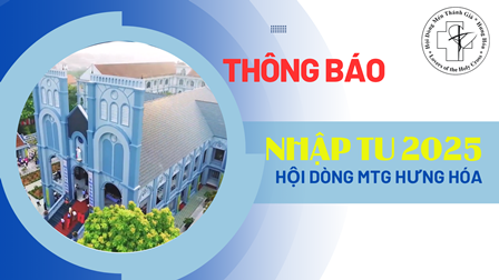 Hội dòng Mến Thánh Giá Hưng Hóa: Thông báo chương trình NHẬP TU năm 2025