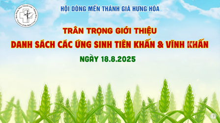 Giới Thiệu Các Ứng Sinh Tiên Khấn và Vĩnh Khấn 18/8/2025