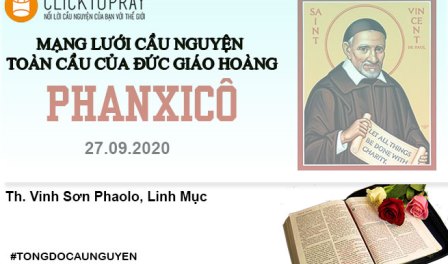 Tông Đồ Cầu Nguyện, Ngày 27-09-2020