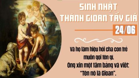 Suy Niệm Tin Mừng Lễ Sinh Nhật Thánh Gioan (Lc 1,57-66.80)