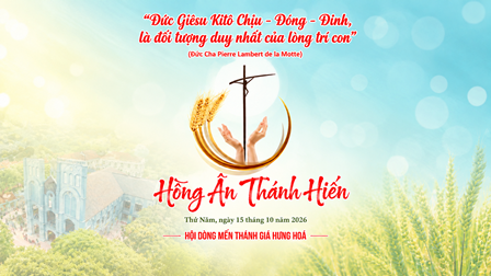 Thiệp Hiệp Thông Thánh Lễ Tạ Ơn Tuyên Khấn Trọn Đời Và Mừng Ngân Khánh Khấn Dòng 15.10.2026