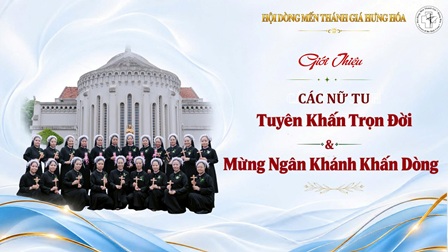 Giới Thiệu Các Nữ Tu Tuyên Khấn Trọn Đời Và Mừng Ngân Khánh Khấn Dòng 15/10/2026